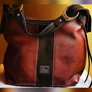 Dooney and Burke large leather shoulder bag